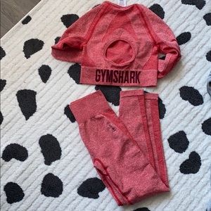 NWOT Gymshark Red HW Flex Set